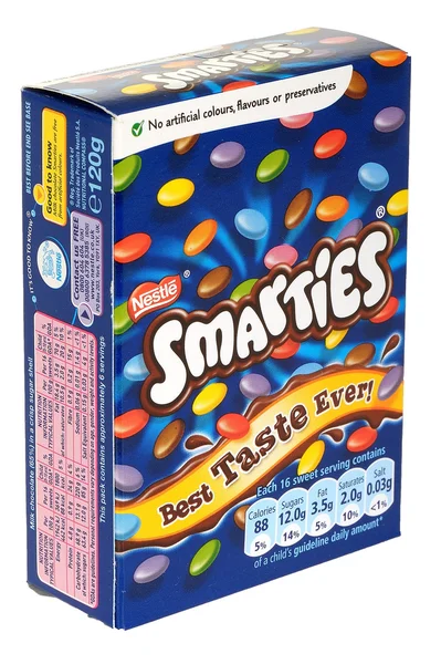 Scatola di Smarties — Foto Stock