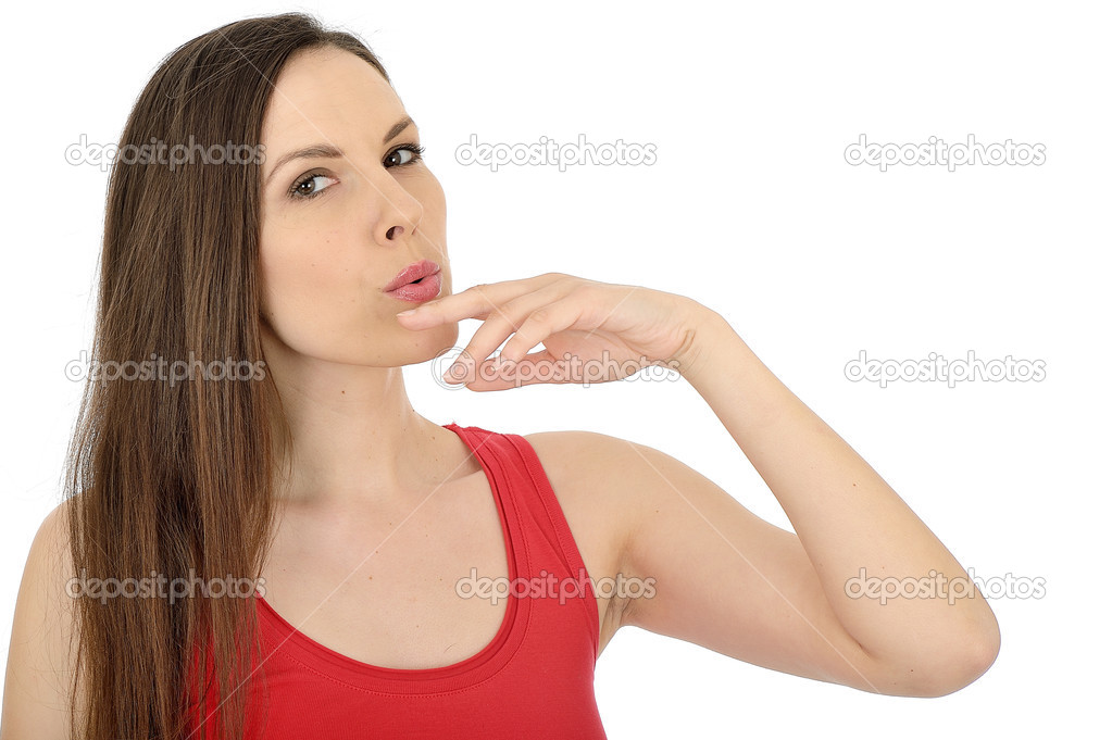 Young Woman Whistling