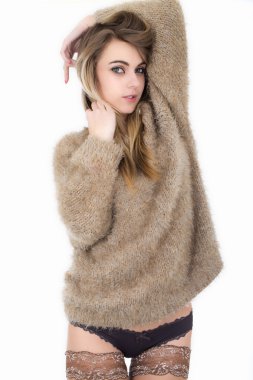 çekici genç pin up modeli