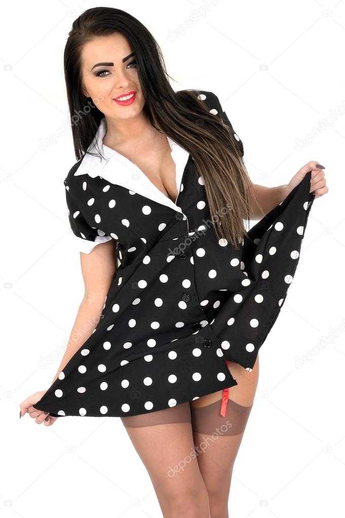 sexy polka dot dress