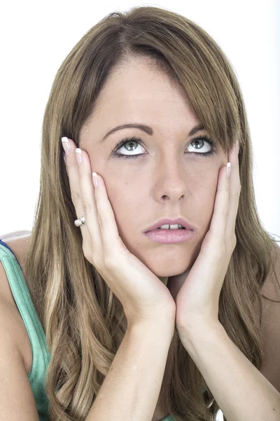 Sad Depressed Young Woman — Stock Photo, Image