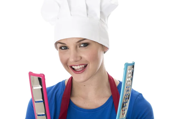 Young Woman Food Graters — Stock Photo, Image