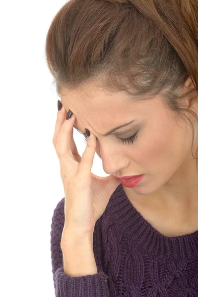 Stressed Young Woman — Stock Photo, Image