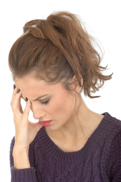 Stressed Young Woman — Stock Photo, Image