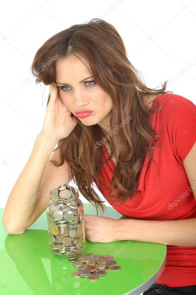 Young Woman Money Worries