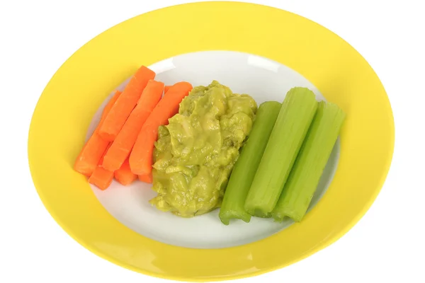 Verduras con Guacamole — Foto de Stock