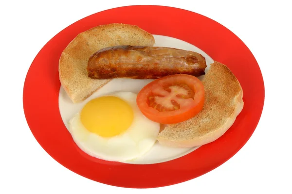 Sausage and Fried Egg — Stock Photo, Image