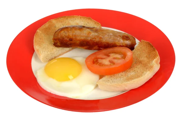 Sausage and Fried Egg — Stock Photo, Image