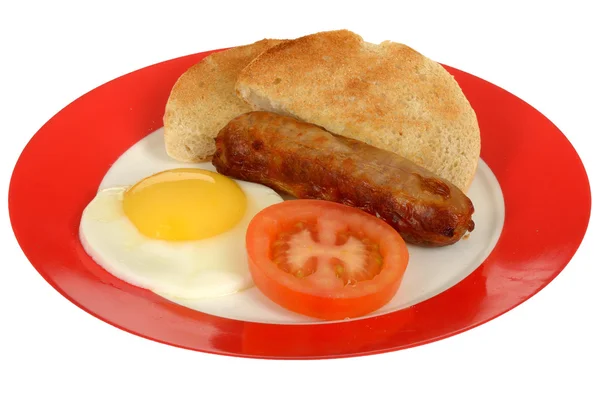 Sausage and Fried Egg — Stock Photo, Image