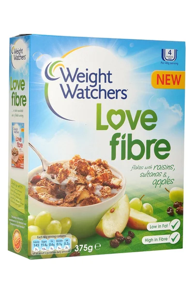 Gewicht-watchers liefde fibre ontbijtgranen — Stockfoto