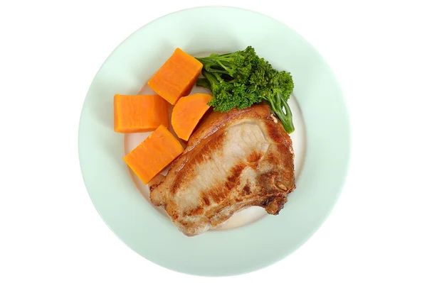 Pork Chop with Vegetables — Stock Photo, Image