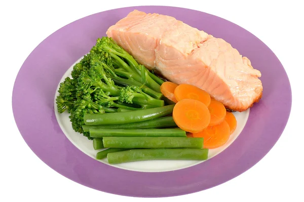 Salmon with Vegetables — Stock Photo, Image