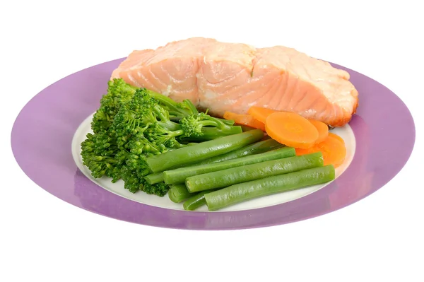 Salmon with Vegetables — Stock Photo, Image