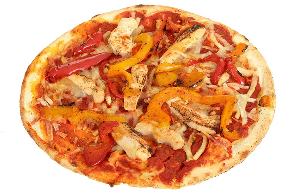 Pollo Piccante Pizza — Stock Photo, Image
