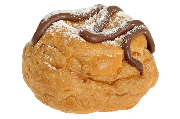 Belgisk choklad choux bun — Stockfoto