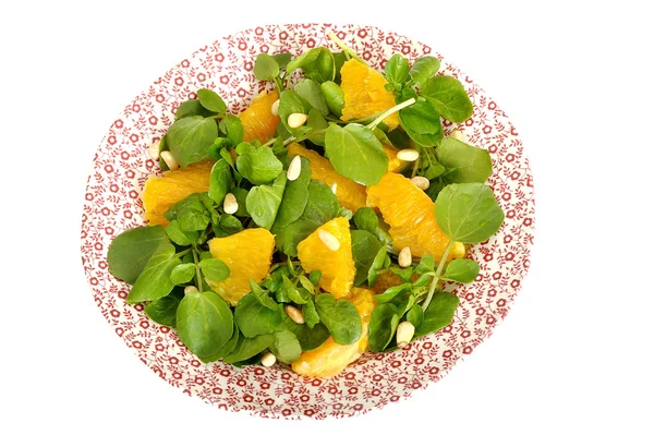 オレンジとクレソンのサラダ — ストック写真