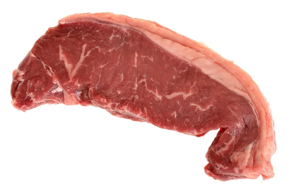 Raw Uncooked Sirloin Steak — Stock Photo, Image