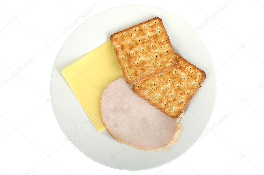 Turkey with Cheese and Crackers