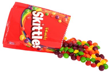 Bag of Skittles Sweets clipart