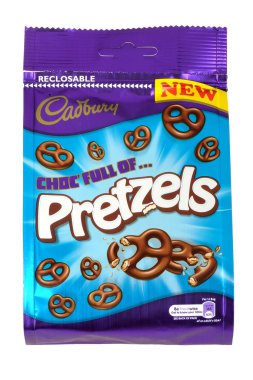 Cadbury Chocolate Coated Pretzels clipart