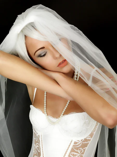 Beautiful Young Bride Portrait — Stock Photo, Image