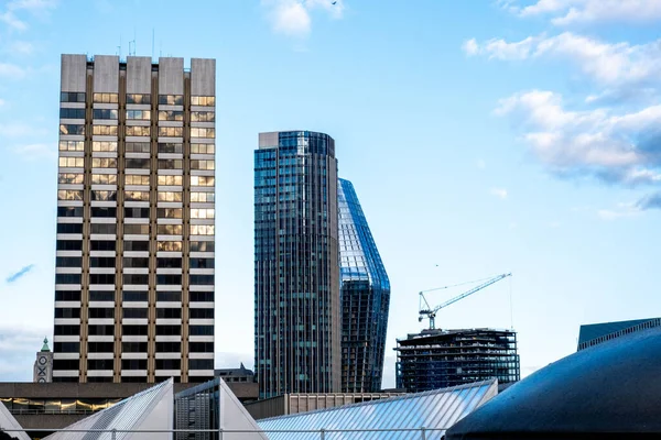 Edificio Oficinas Apartamentos Arquitectura Moderna South Bank London —  Fotos de Stock