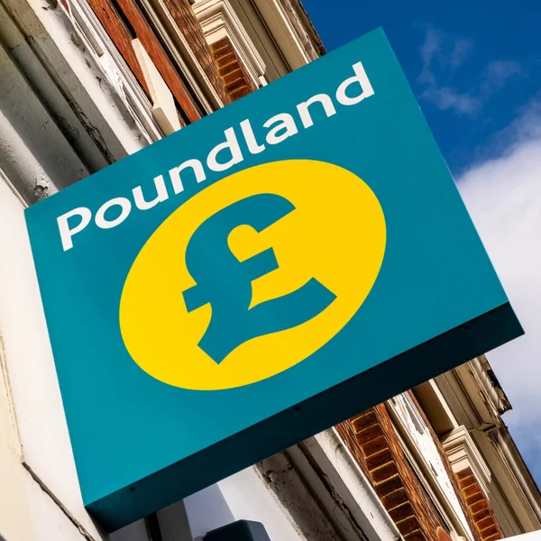 Epsom Surrey Londra Regno Unito Ottobre 2021 Poundland Sconto Negozio — Foto Stock