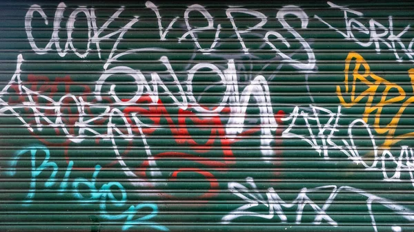 Kingston Thames London England Ноября 2021 Граффити Написанное Затворе Экологически — стоковое фото