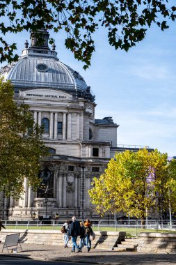 Victoria Westminster Londra İngiltere, 7 Kasım 2021, Metodist Merkez Salonu Victoria Caddesi Londra İnsansız