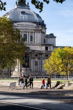 Victoria Westminster Londra İngiltere, 7 Kasım 2021, Metodist Merkez Salonu Victoria Caddesi Londra İnsansız