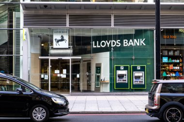 Victoria Westminster Londra İngiltere, 7 Kasım 2021, Lloyds Bankası Victoria Caddesi Londra Şubesi