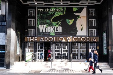 Victoria Westminster Londra İngiltere, 7 Kasım 2021, Wicked Stage Müzikal Sahnesi Victoria Apollo Tiyatrosu