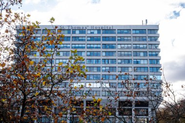 Waterloo Londra İngiltere 21 Kasım 2021 St Thomas Büyük Londra Hastane ve Acil Durum Bölümü