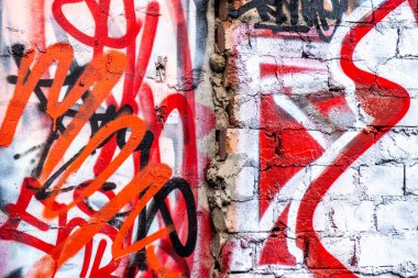 Waterloo Londra İngiltere, 21 Kasım 2021, Renkli Parlak Duvar Sanatı Graffiti Waterloo Caddelerinde Londra U