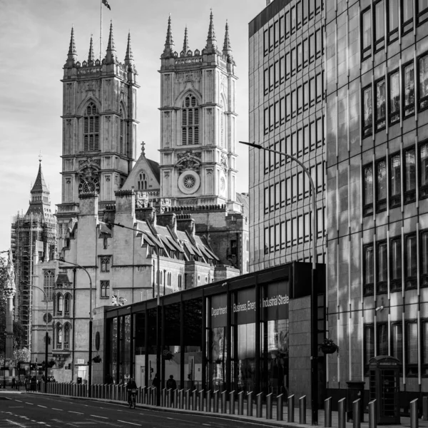 Victoria London November 2021 Westminster Abbey Hinter Den Büros Des — Stockfoto