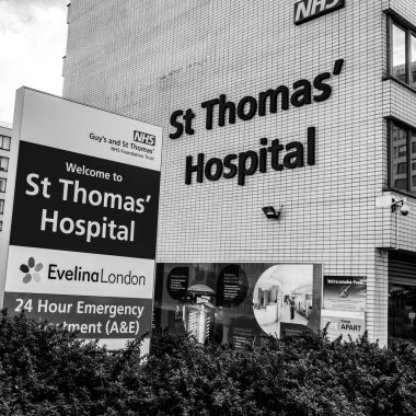 Merkez Londra 21 Kasım 2021 St Thomas Büyük Londra NHS Öğretim Hastanesi