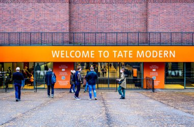 Londra İngiltere 2 Ocak 2022, Tate Modern Sanat Galerisi Southbank Londra