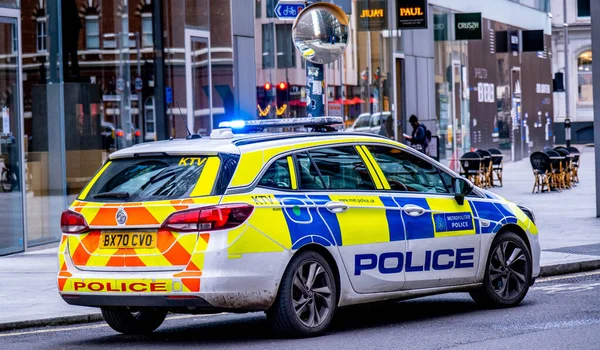 London Anglia Egyesült Királyság Január 2022 Metropolitan Police Car Blue — Stock Fotó