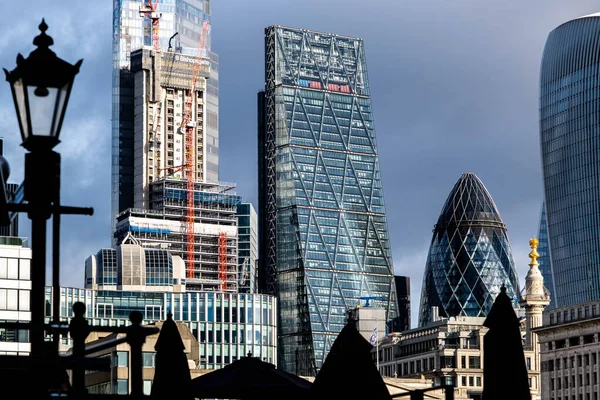 London England Egyesült Királyság 2022 Január City London Skyline Commercial — Stock Fotó