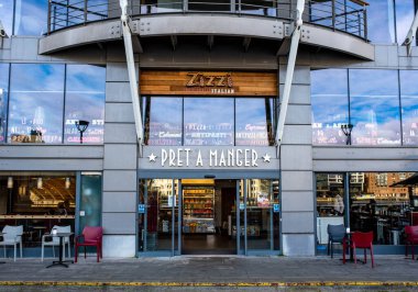 Londra İngiltere, 29 Ocak 2022, Pret A Manger Perakende Gıda Restoranı zinciri Güney Londra