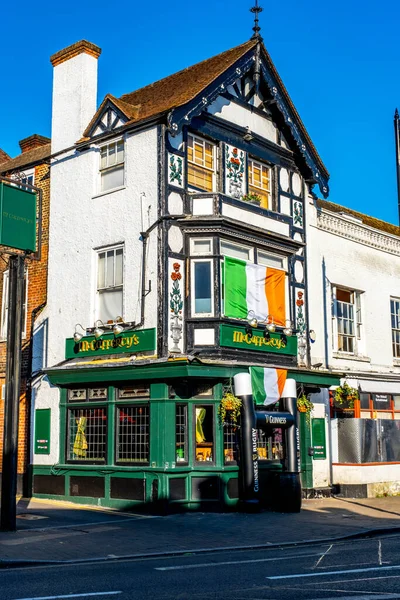 Epsom Surrey London Reino Unido Março 2022 Pub Irlandês Tradicional — Fotografia de Stock