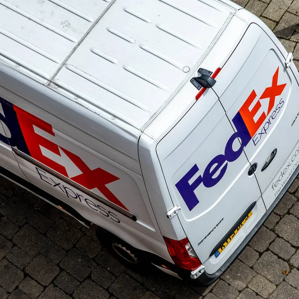 Epsom Surrey Londra Regno Unito Aprile 2022 Federal Express Fedex — Foto Stock