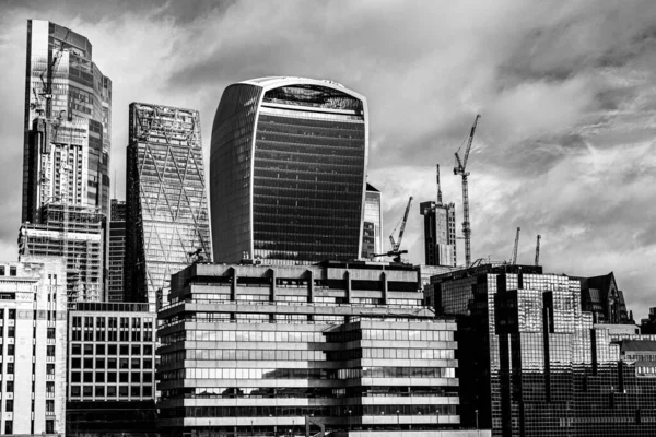 Londra Inghilterra Regno Unito Gennaio 2022 City London Skyline Commerciale — Foto Stock