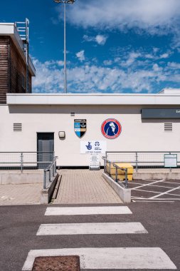 Dorking Surrey Hills London UK, July 24 2022, Mole Valley District Council Dorking Wanderers FC Meadowbank Football Ground And Surrey FA Offices
