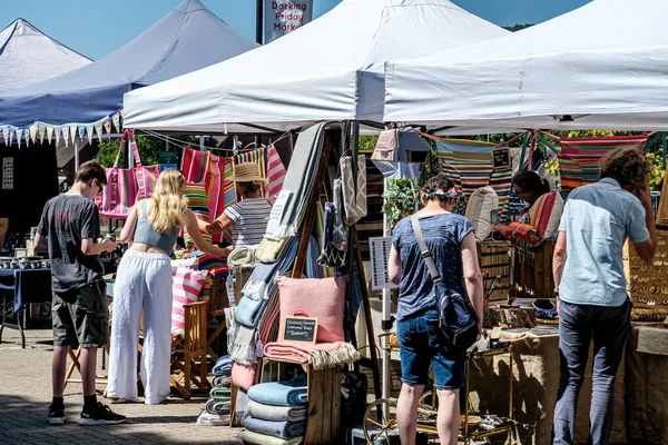 Dorking Surrey Hills London July 2022 People Shoppers Browing Merchandise — Fotografia de Stock