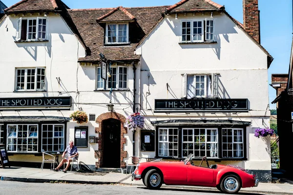 Dorking Surrey Hills London July 2022 Red Open Top Classic — Photo