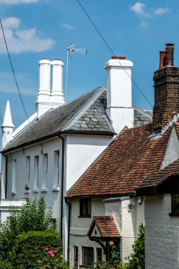 Dorking, Surrey Hills, London UK, August 14 2022, Traditional Town Centre Housing Architecture