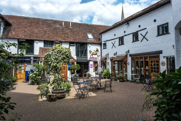 Dorking Surrey Hills London August 2022 Traditional Old Courtyard Cafe — Photo