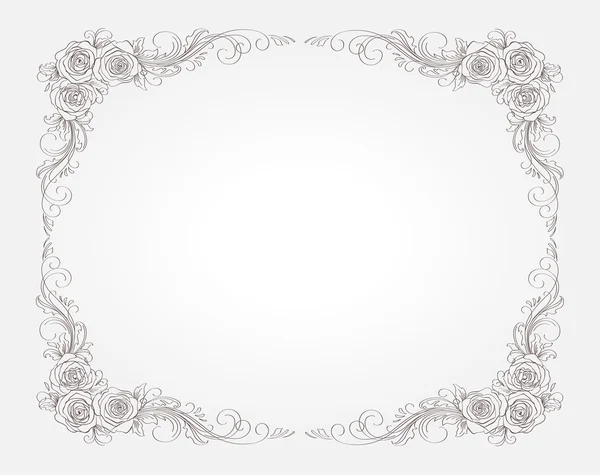 Template frame ontwerp voor kaart Rechtenvrije Stockillustraties