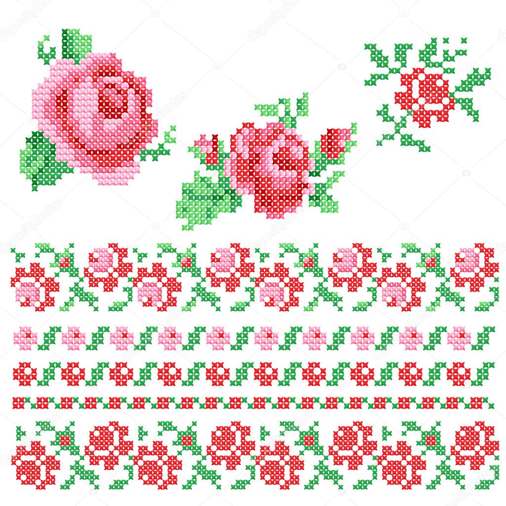 Set of roses,lappet
